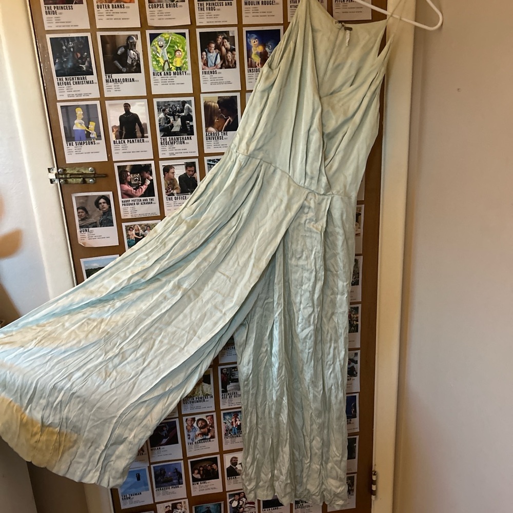 Elegant Light Blue Maxi Jumpsuit